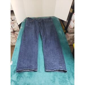 Levis 505 Jeans Size 42x30 Mens Blue Pants Stretch Denim Red Tab Straight